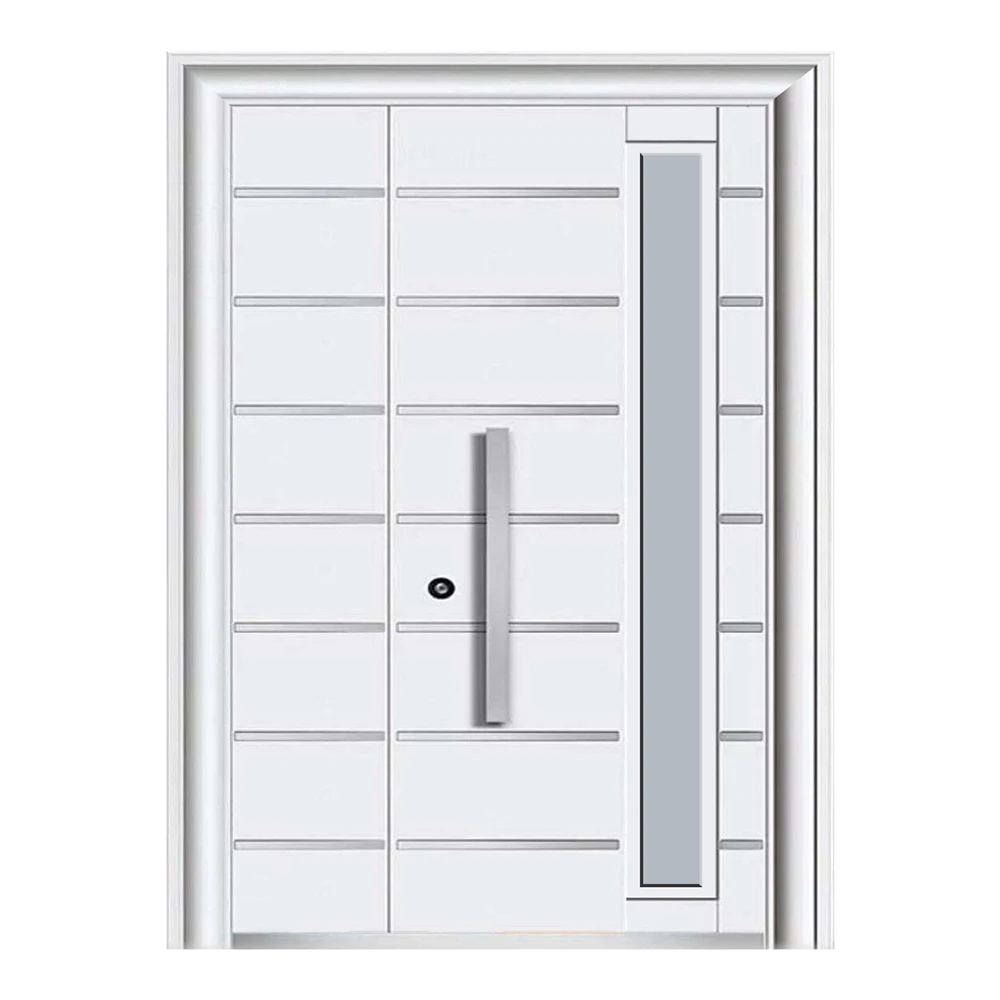 For House Cheap  Front Entry Luxury Design High Quality Low Price Single Double Exterior Iron French Outdoor Doors