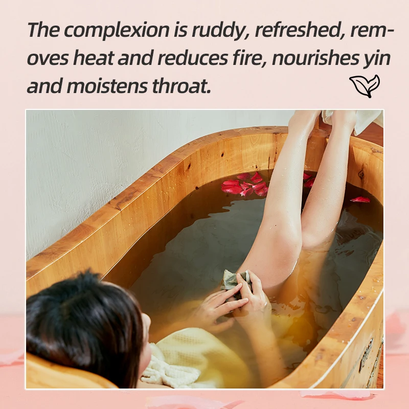 Aiyu Chinese Natural Herbal Woman Bath Powder For Improve Chest Tightness And Irritability