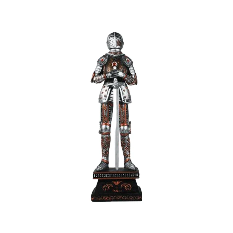 Home Decor Luxury Big Statue Wonder Of The World Ornaments Knight In Armor