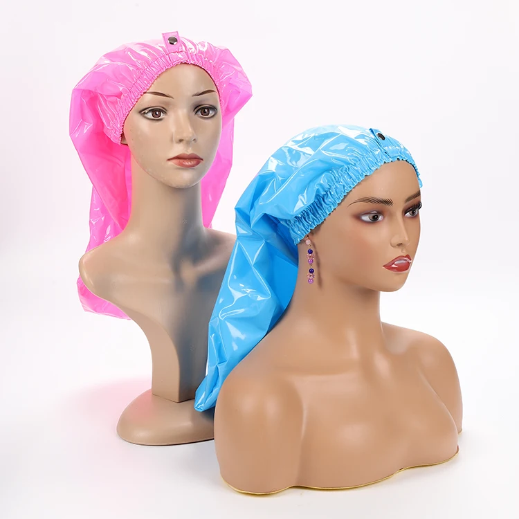 Individual shower cap long hair shower cap luxury waterproof women bath cap with clasp