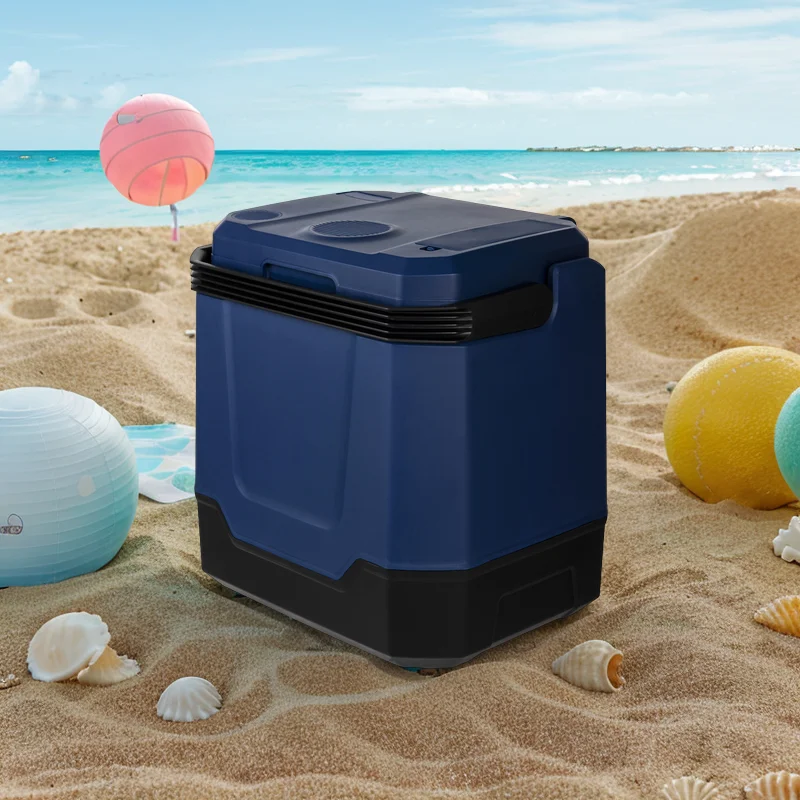 Electric Cooler & Warmer with Handle 24 L Portable  Fridge for Vehicles & Trucks 110V AC Home Power Cord & 12V Car Adapter