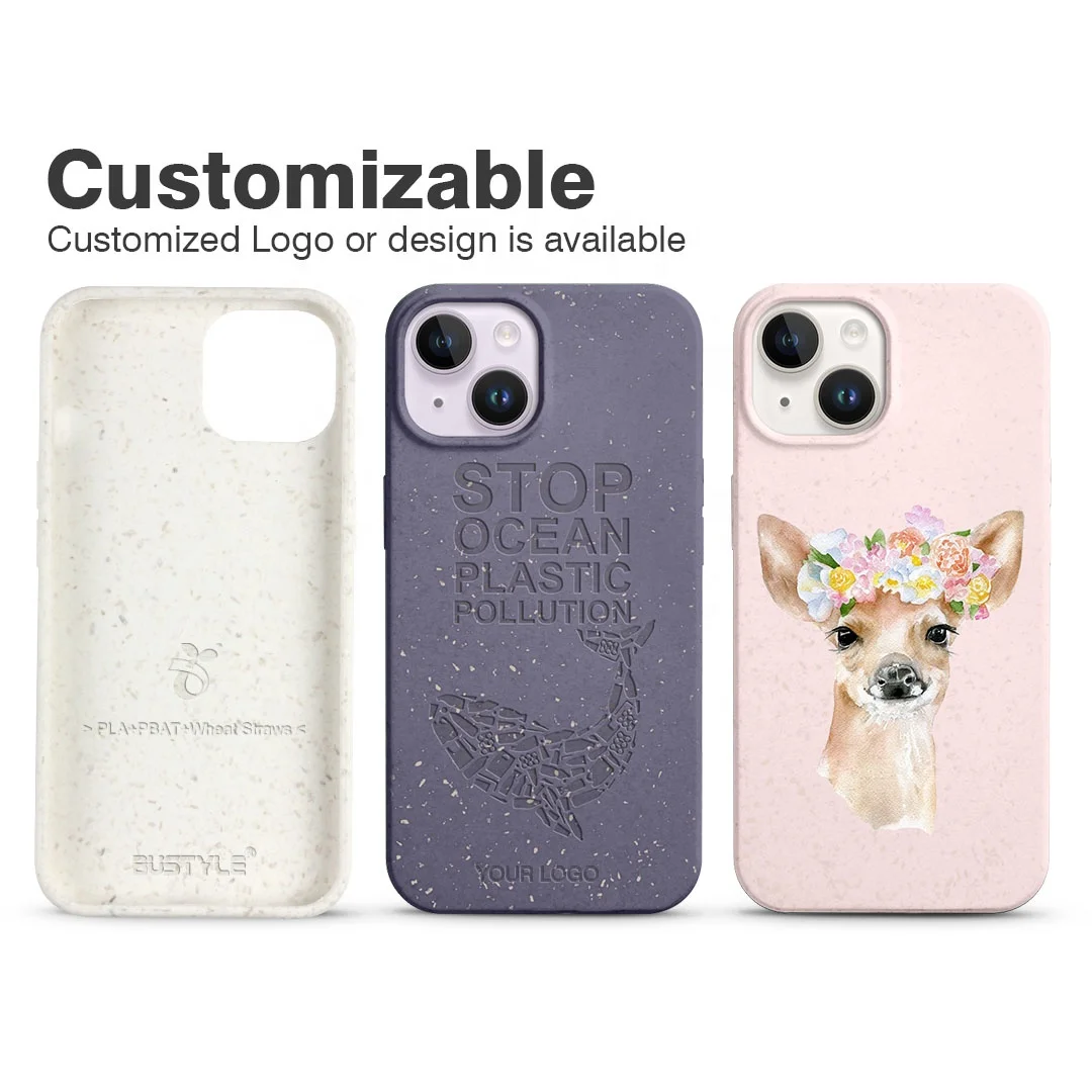 In Stock Customized Carve UV Print Cellphone Cases for iPhone 13 14 Pro Max Phone Casing for Biodegradable iPhone 14 Case