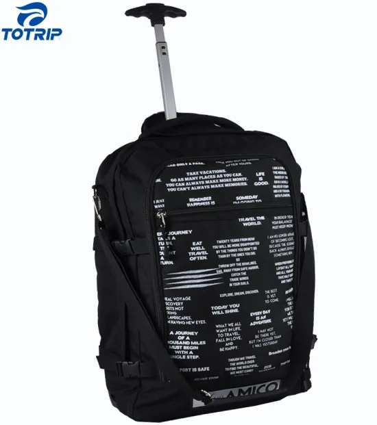 Trip trolley suitcase travel luggage bag backpack with wheels