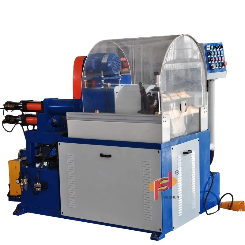 Automatic copper aluminum stainless steel metal tube pipe end spiral grooving forming machine