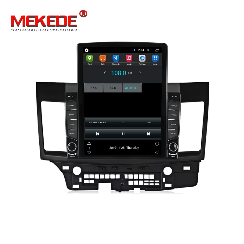  MEKEDE TESLA Android 9 2G + 32G четырехъядерный автомобильный DVD-плеер для Mitsubishi Lancer ex 2008-15 Радио стерео аудио GPS WIFI BT IPS