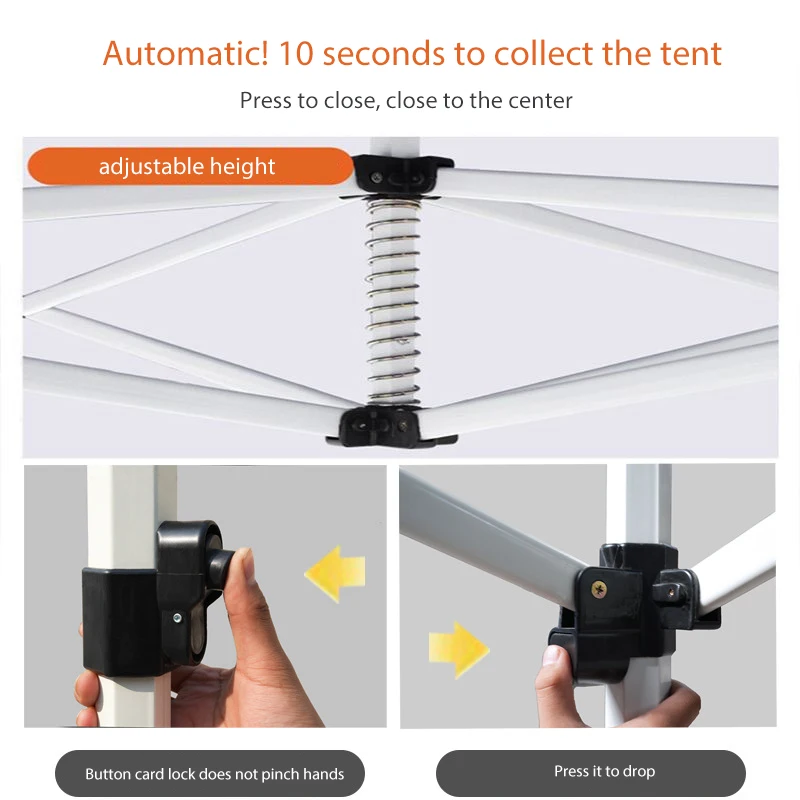 Gazebo Tents 3x3 Steel Tube/Aluminum Frame Custom Logo Outdoor 10x10 Canopy Trade Show Tent