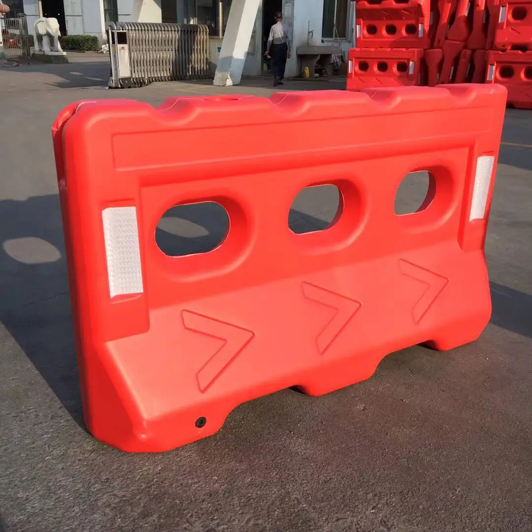 Factory Outlet Road Construction Plastic Fence Three Holes Plastic Traffic Water Barrier Use for Lane Separation