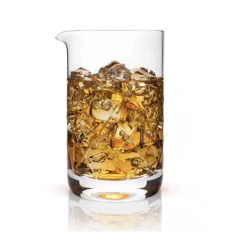 Christmas Creative glasses pitcher 700ml Stocked Bar cocktail mixing glass etched cocktail mixing glassware