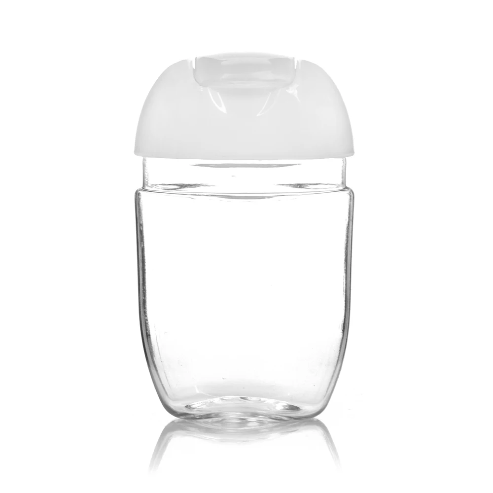 Clear Empty Squeeze Caps Travel Leak Proof Plastic Travel Bottles 30ml Liquid Bottle Oval for Shampoo Conditioner Lotion