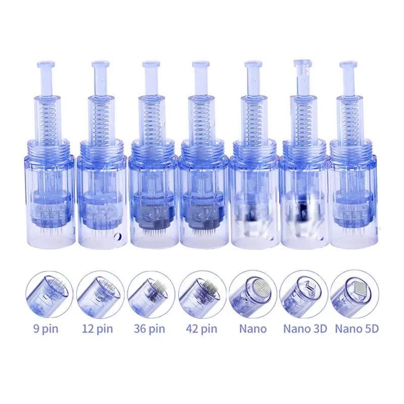 Derma Pen Cartridge 9/12/36/42 pin/ Nano Screw Microneedle Needle Cartridges for Skin Care Beauty