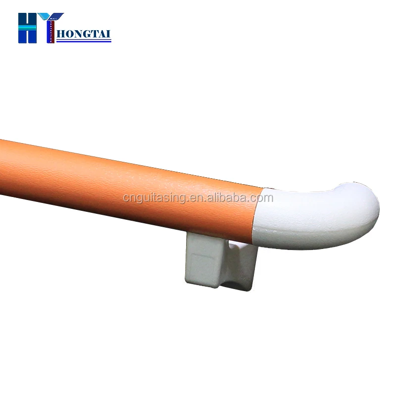 Indoor Stairs railing modern designs Round handrail railing for Elders PVC plastic Handrail