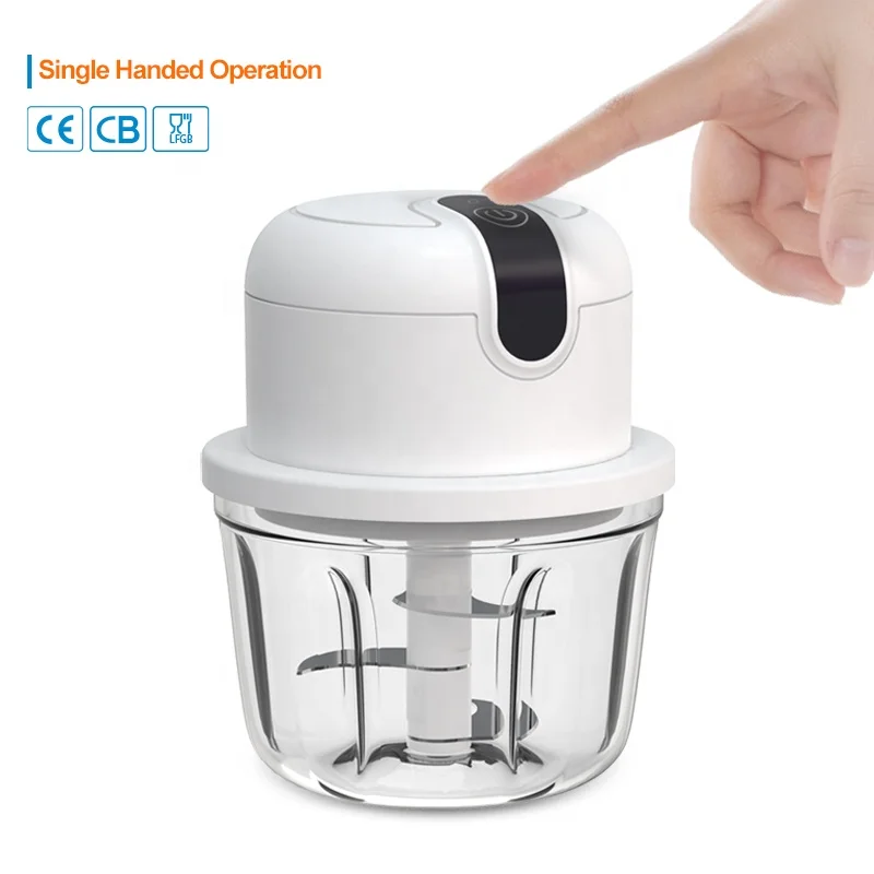 portable electronic cordless rechargeable wireless USB mini electric garlic chopper