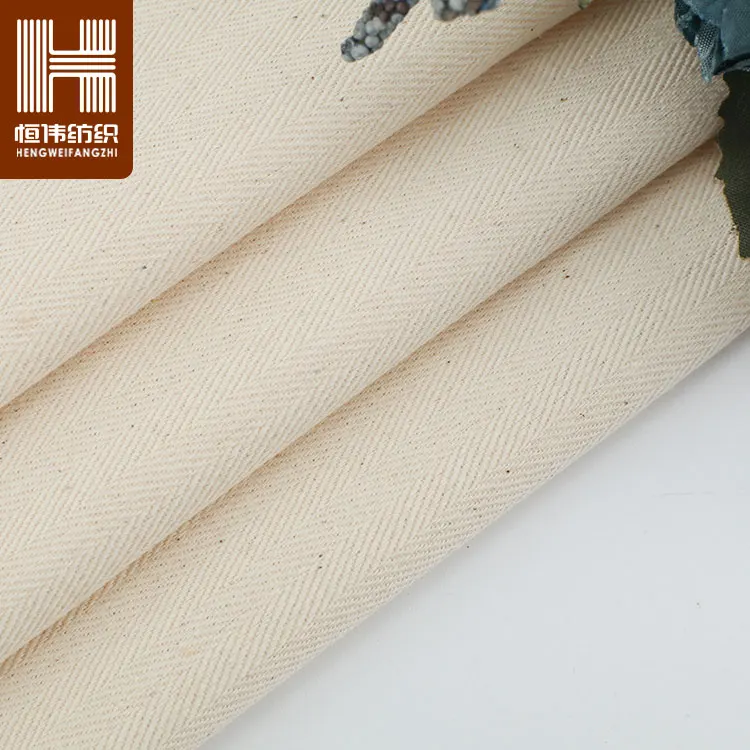 Custom 100%  Cotton Herringbone Fabric for Cotton tshirt