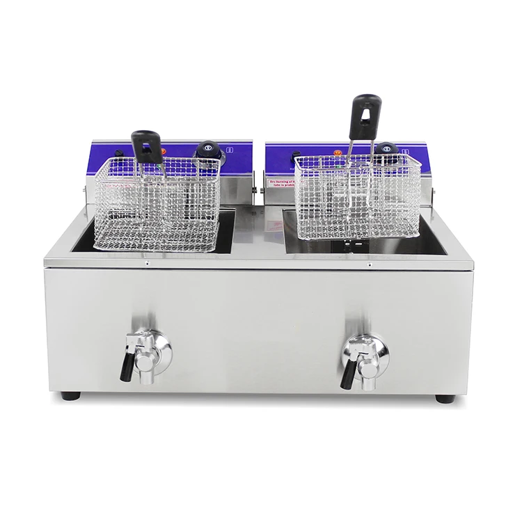 Stainless Steel Continuous Uniform Temperature Mini Electric Gas Deep Fryer Commercial Deep Fryer Electric Restaurant