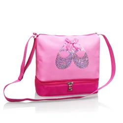 Adjustable Strap Polyester Ballet Bag With Shoe Compartments