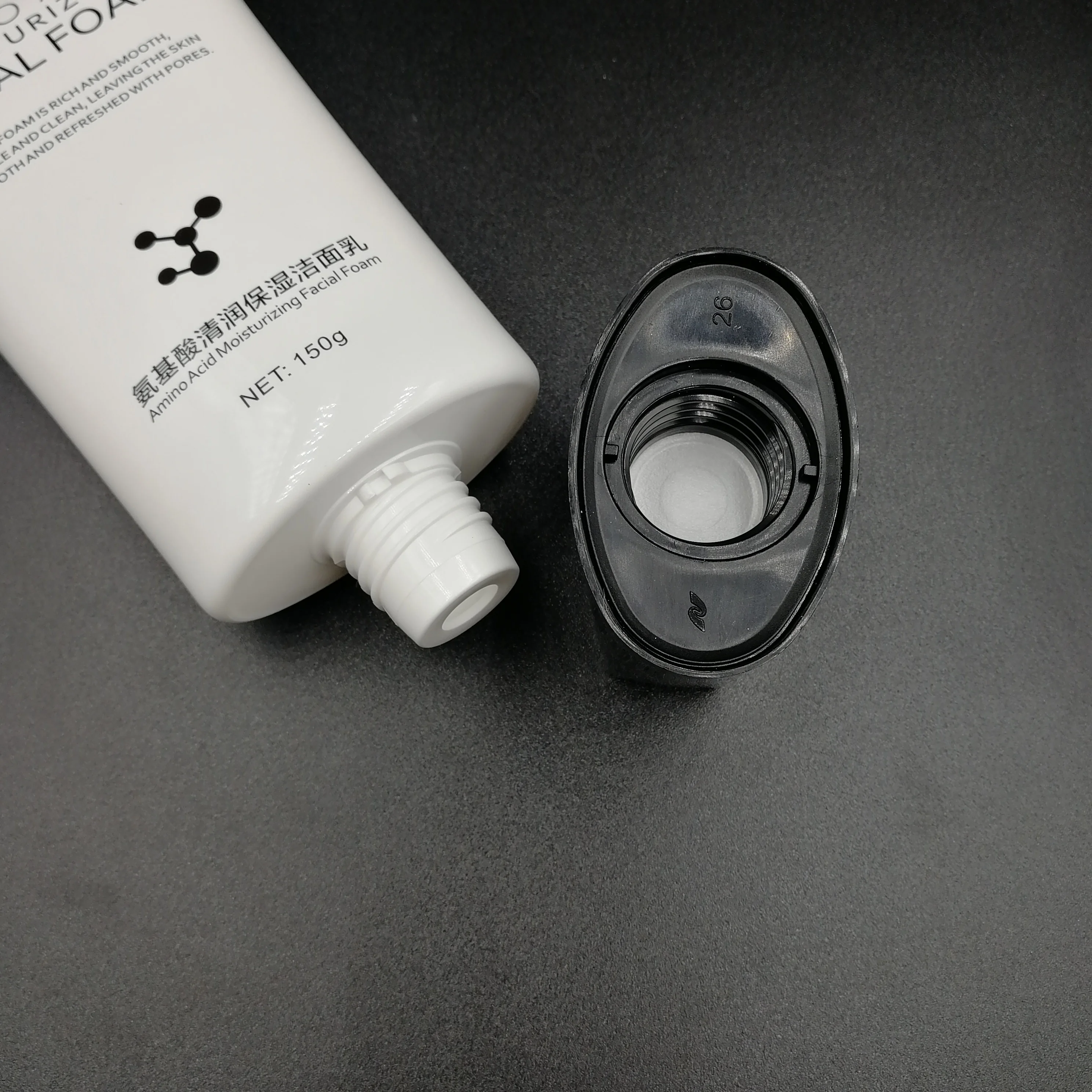 50D 150ml high quality oval tube special soft tube cosmetic packaging squeeze tube screw cap for facial cleanser hand cream skin