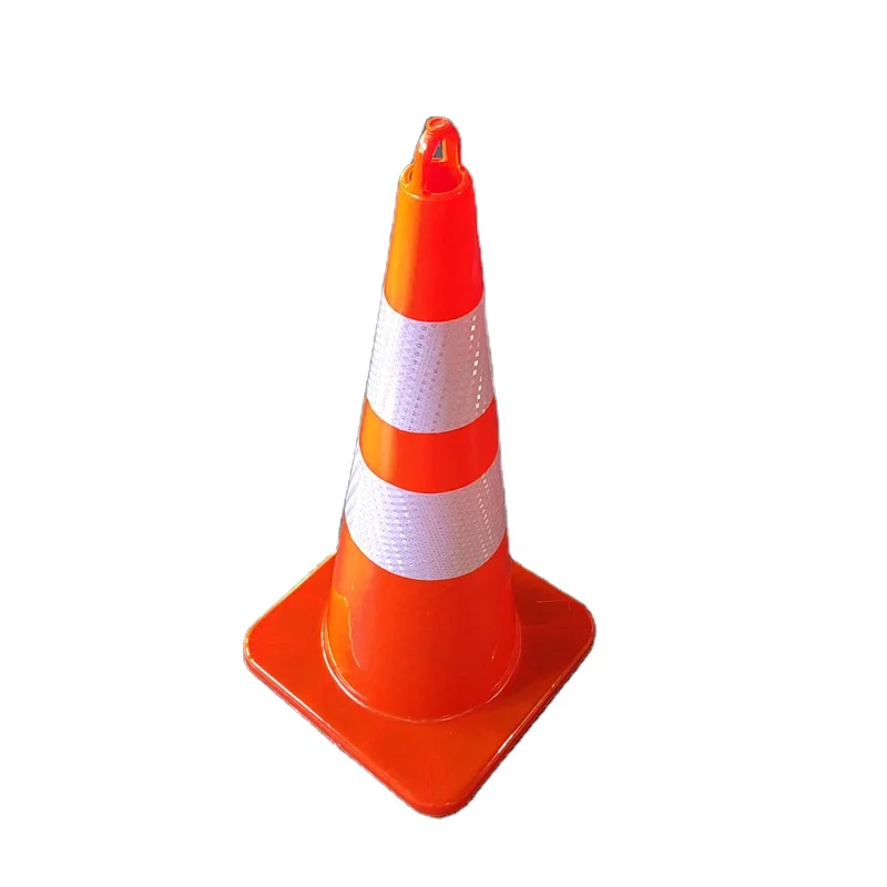 70cm high traffic pvc cone with  lifting loop