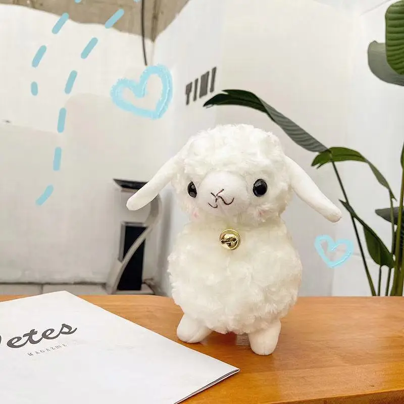 New baby toys Stuffed sheep toys plush white sheep small bell toys for kids perfect companion gifts