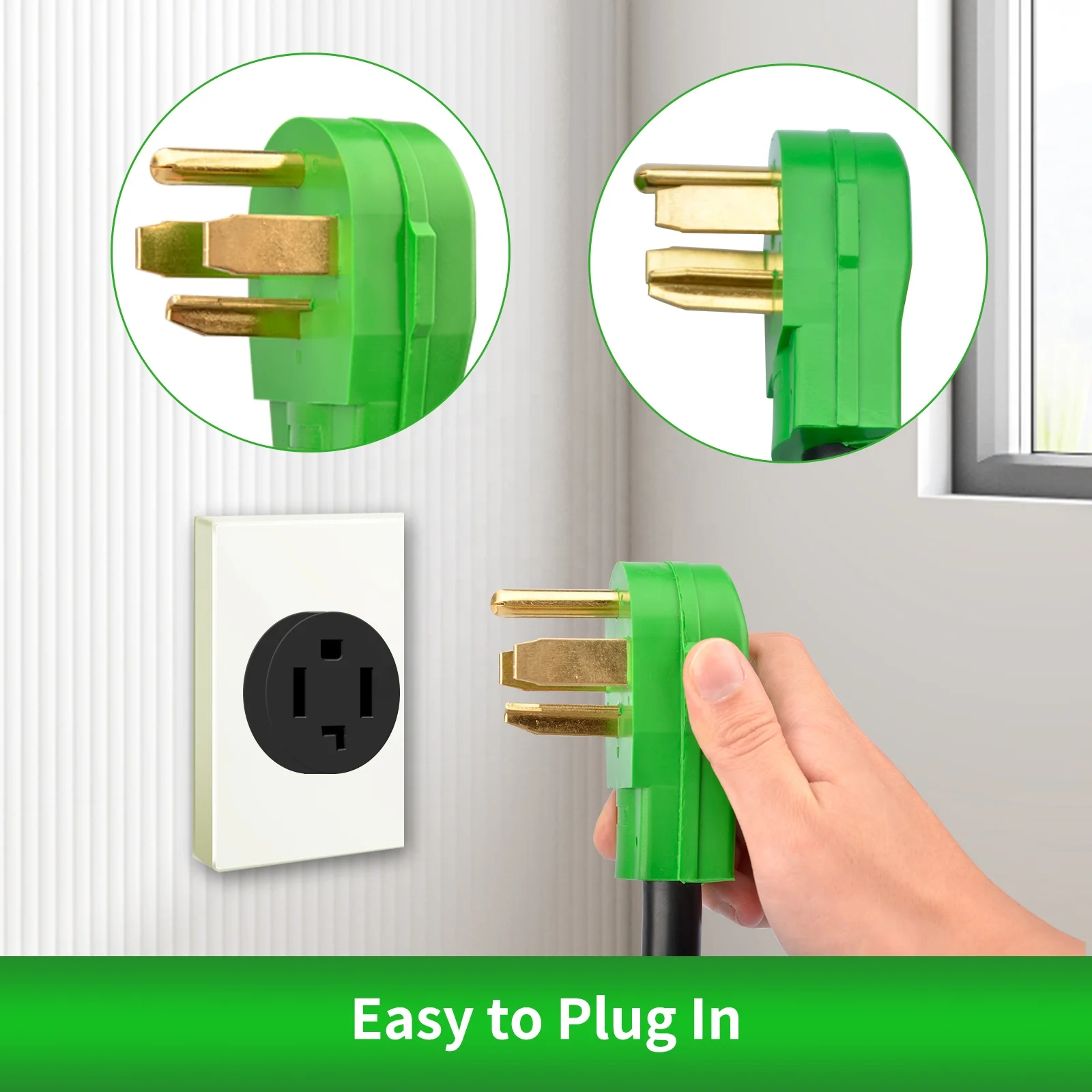 Dryer Adapter Cord NEMA 14-30P Male to 10-30R Female ,30A 250V Range Cord Adapter, ETL Listed for Camper RV