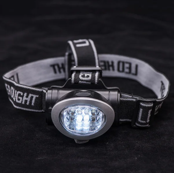 Dry Battery High Power Led Head Torch Light Adjustable Camping Led Headlamp for Outdoor Hiking