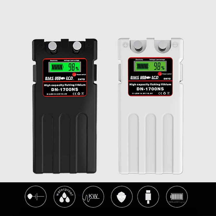 High Capacity 17500mah DN1700S lithium 12v electric fishing reel battery pack 14.8V 10400mAh for Daiwa Shimano DN-1700NS