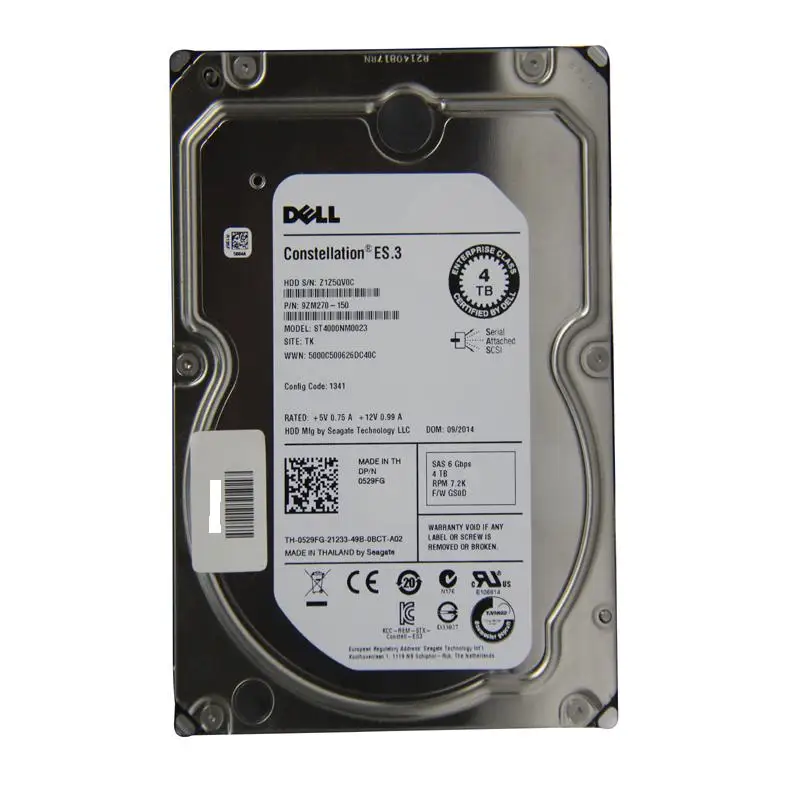 Dell hard disk 300G/600G/900G/1T/2T 4TB SAS 7.2K RPM 3.5 inches/Server workstation host hard disk SAS