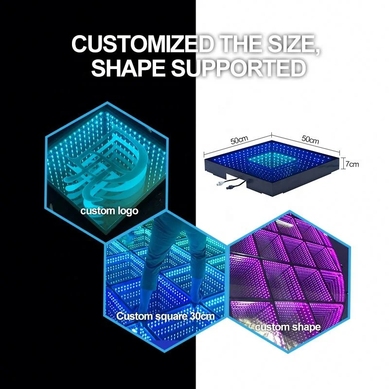 Most Popular Antislip Landscape Decor Dmx Led Dancing  Floor 3D Flooring