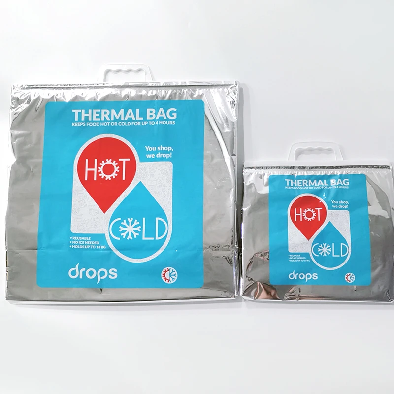 Для хранения продуктов питания сусальное золото и сэндвич мешок мешком-термосом охладитель горячей холодной воды термосумки
