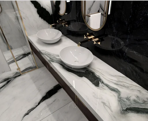 Big Size Luxury Porcelain Sintered Stone For Home Decoration Polished Glazed Surface Slabs Wall Floor  For Living Room