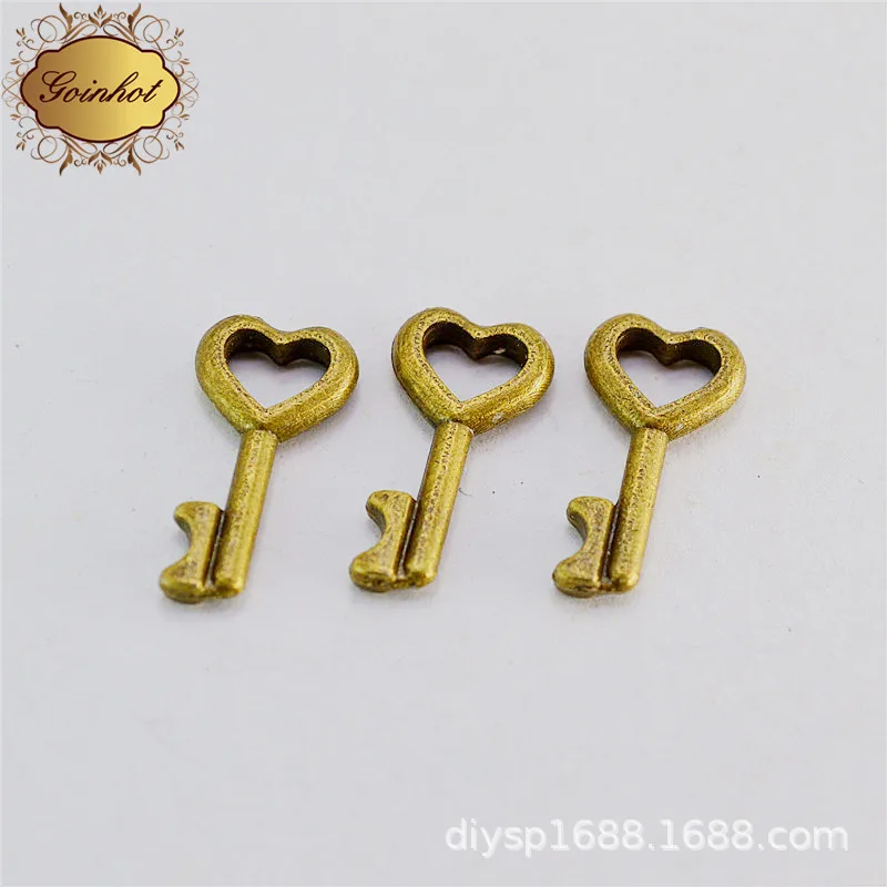 Geqiao A4988 красный полный дом аксессуары ручной работы DIY ретро ключ кулон 100 шт./пакет