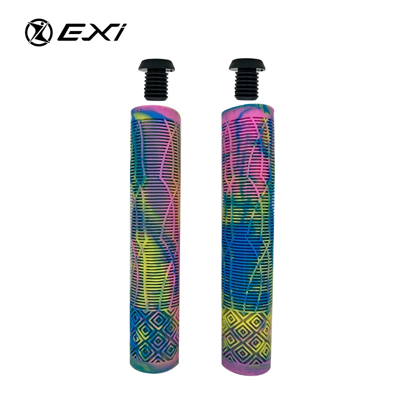 Cheapest TPR Mixed Color kick Scooter Rubber Handle Bar Grips Pro Stunt Scooter Hand Grips For Scooter