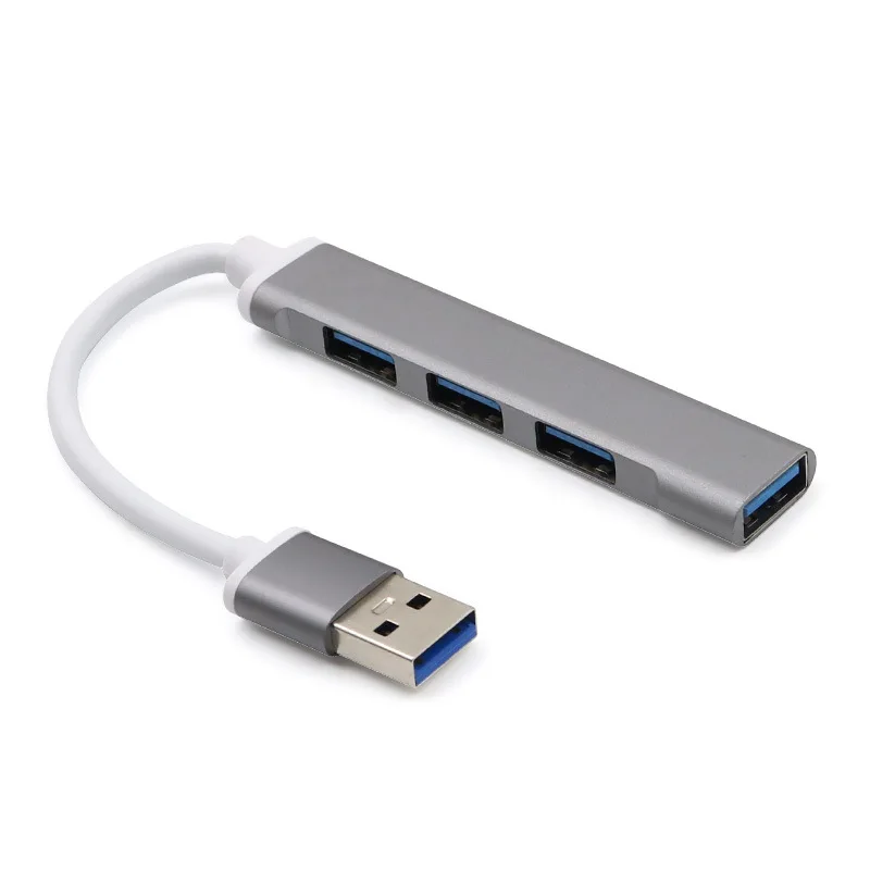 Новый 4 в 1 многопортовый USB 3 0 к адаптер с портами для зарядки электроники из алюминиевого сплава компьютера передачи данных