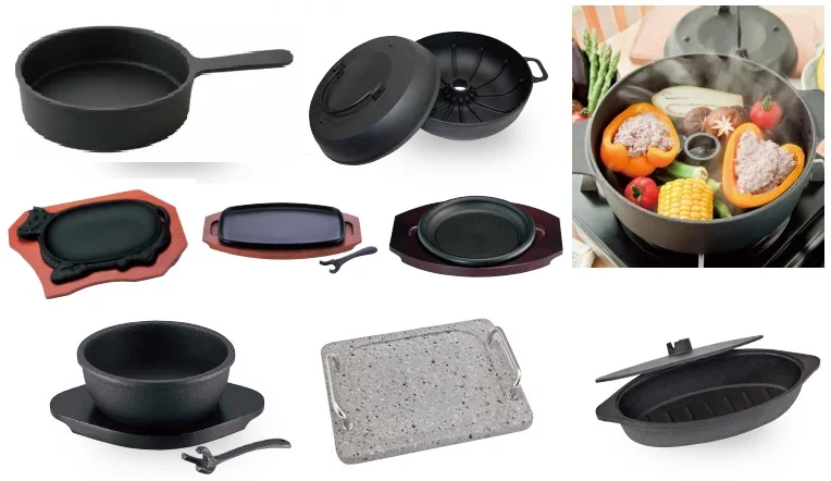 
Japanese traditional craft tea iron kettle cast iron plate sets 