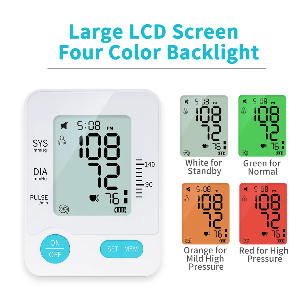 
Fully automatic measure BP monitor digital blood pressure monitor with large cuff blood meter machine 