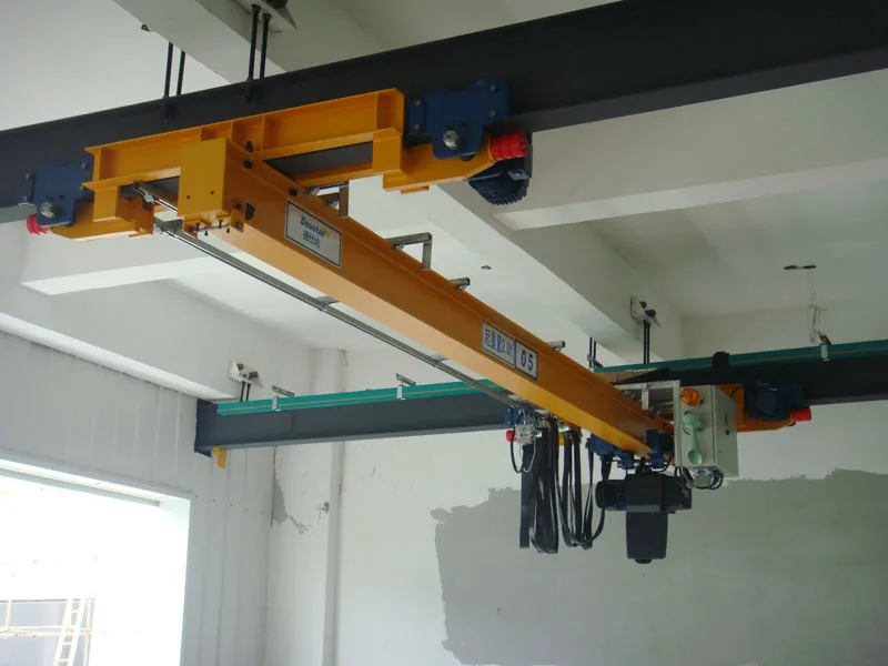 Food & Beverage Shops electric under slung remote control single girder overhead bridge crane