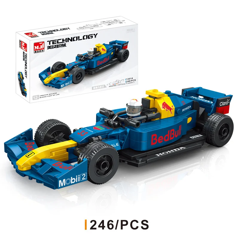 Wholesale Formula-One Racing Car Model Building Block Sets Speed Champions Assembled Blocks Educational Toys For Children Gift