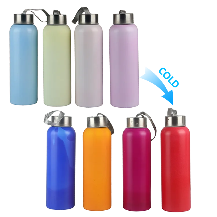 Color Changing Cup Magic Heat Sensitive Color Changing stainless steel thermal water bottle mug cup