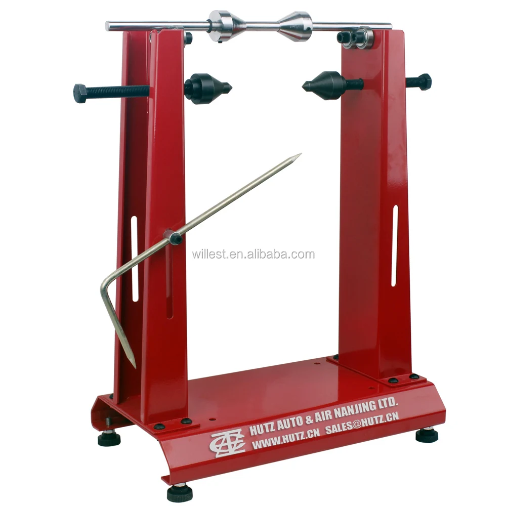 Truing stand HUTZ motorcycle bicycle wheel balancer with adjustable centering cones WBT120M08 rims correction stand