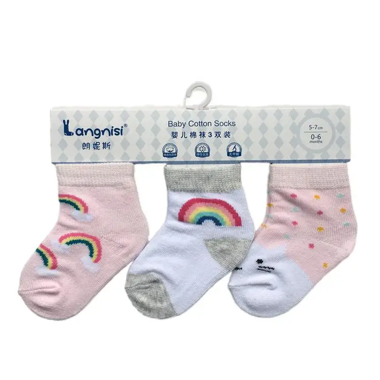 Factory Price Wholesale Cotton New Born Baby Girl Socks Manufactured Socks For Kids