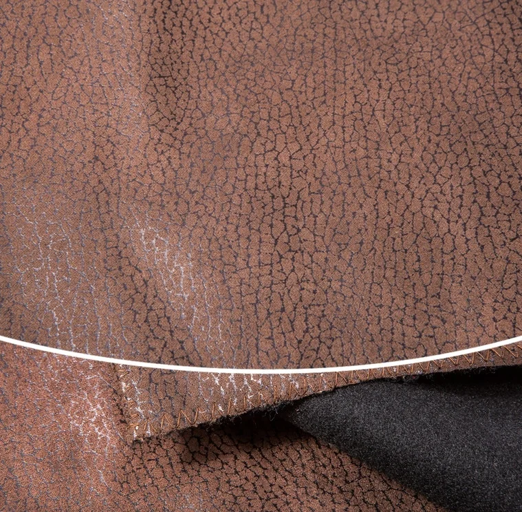 100% polyester knitted elephant skin embossed suede fabric custom for sofa