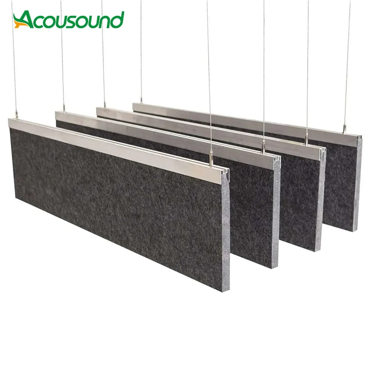 Suspended ceiling acoustic panel sound absorber baffle ceiling sound proofing for the studio