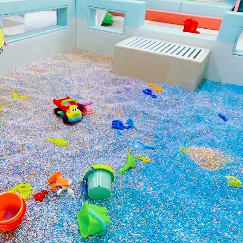 Детская нано-имитация фарфоровая игрушка песок игровая площадка песок оптовая продажа детский пляж силиконовый песок строительные игрушки