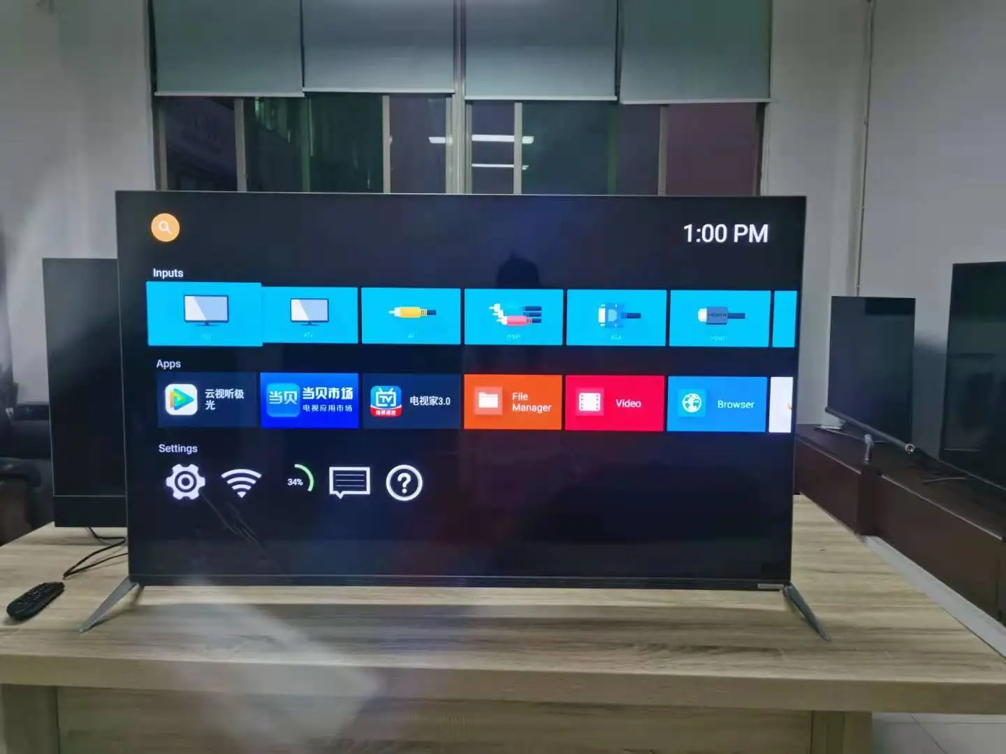 VSTI бренд 65 дюймов Smart led TV android 4K LCD полноэкранный домашний кинотеатр WIFI UHD T2