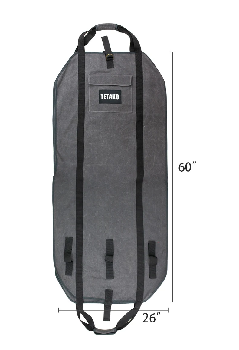 Factory custom size oem Firewood Carrier bag with Handles for Carrying Wood at Home or Camping by Outdoor