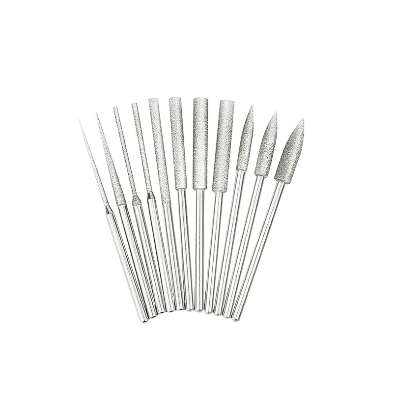 Wholesale Factory Durable High Quality Grinding Needle Carving Diamond Grinding Heads