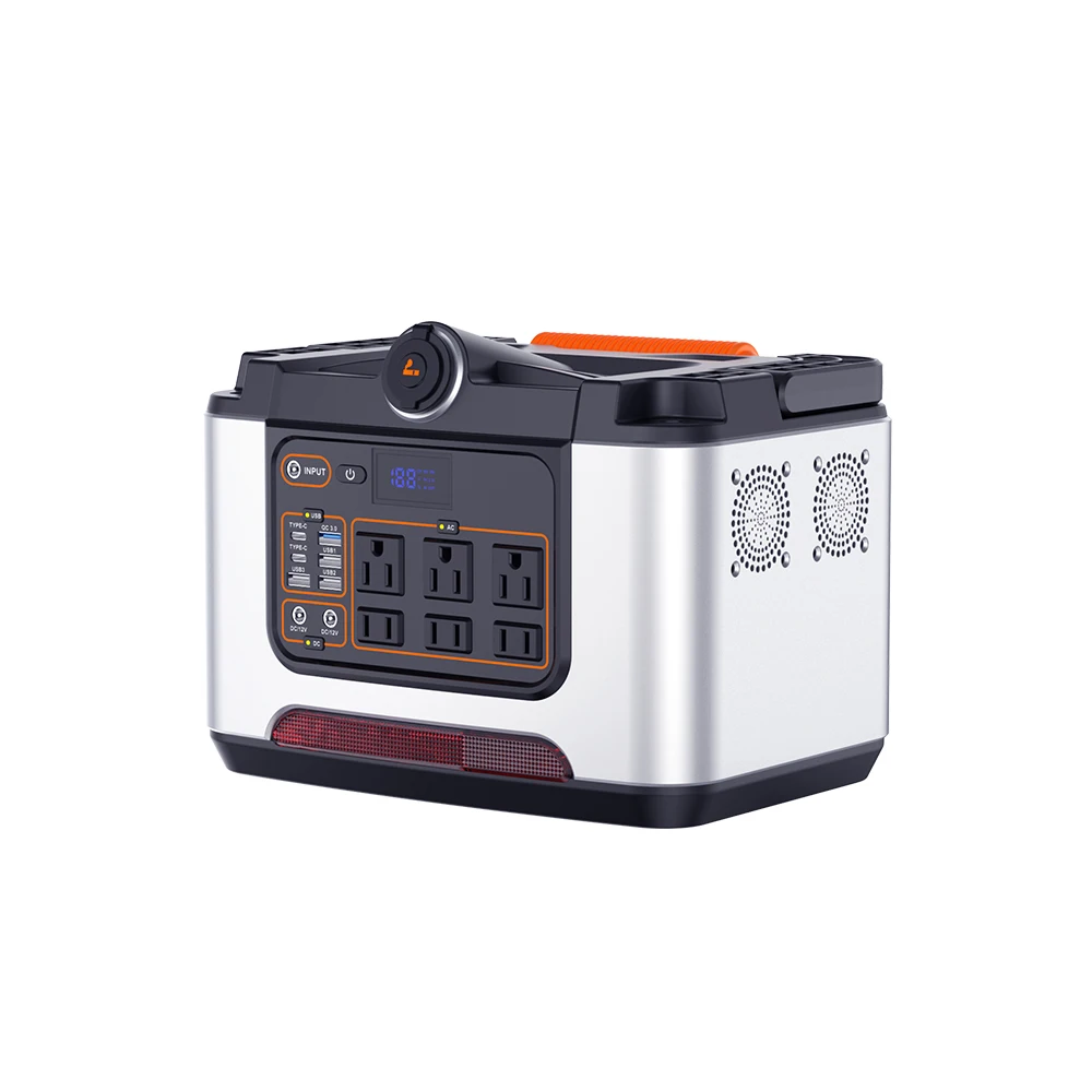 Large Capacity 648WH 700wh Portable Power Station 700W Fashion AC Powered by 220V/110V 22V 29.2Ah Solar Generator