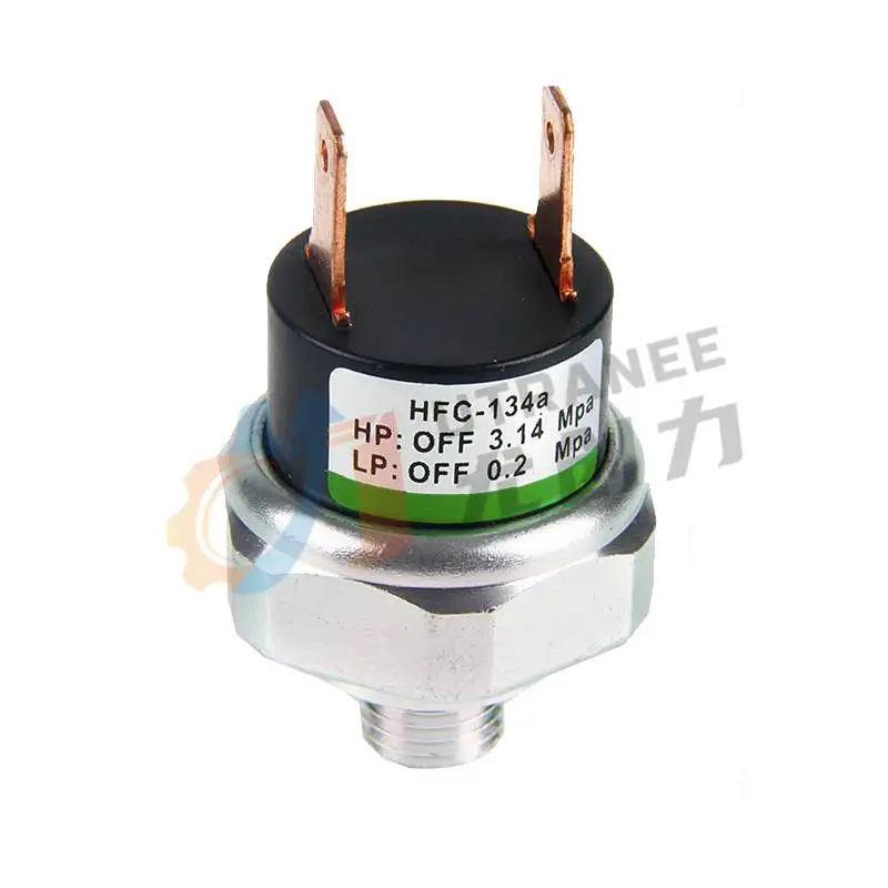 l Refrigeration AC Fitting with High pressure valve 120~150 PSI Air Compressor Tank Pressure Metal Control Switch Valve