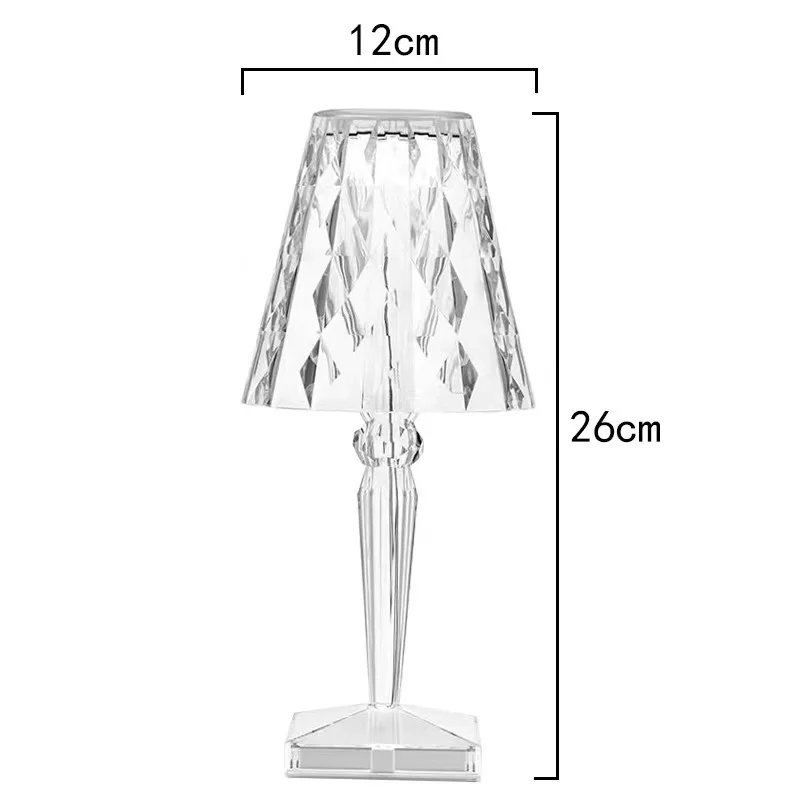 
Acrylic Crystal Table Lamp Bedroom Living Room Coffee Table Bookcase home decoration 