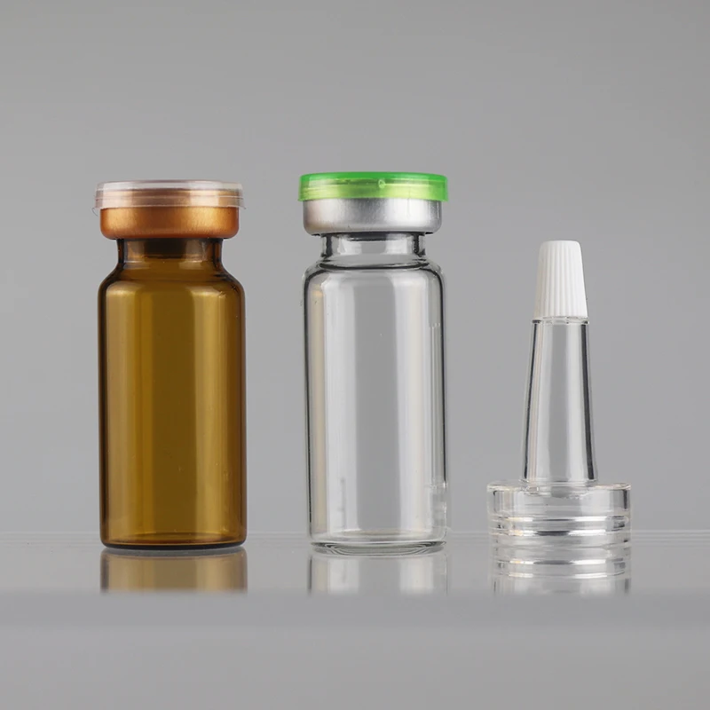 Empty Crimp Tube Glass Steroid pharmaceutical Penicillin Bottle 5ml 10ml Mini Clear Amber Medical Sterile injection Vial