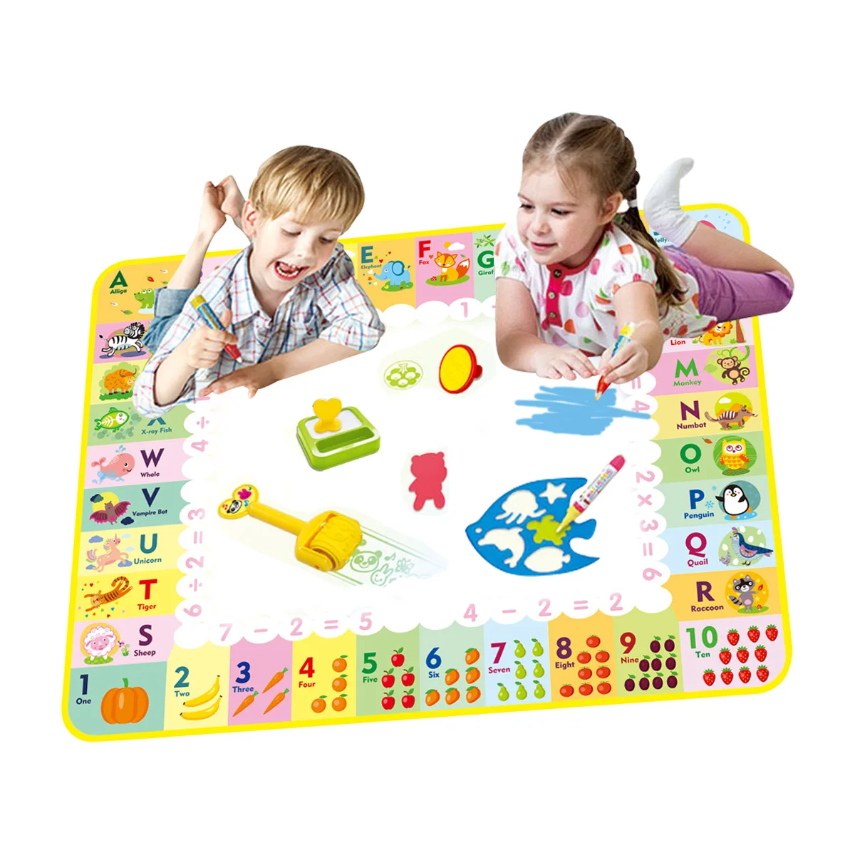2025 Best Selling Magic Water Painting Mat with Pen Painting Board Early Educational Toys Montessori Toys birthday gift for Kids